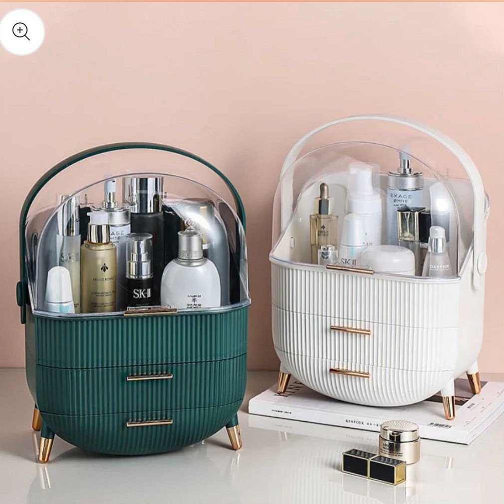  Luxury Dustproof Makeup Organizer with Drawers 